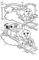 Thomas de Trein kleurplaat 7